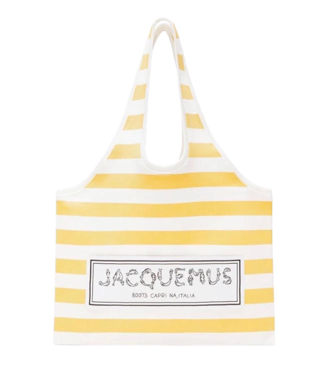 JACQUEMUS Желтая сумка тоут, фото 1