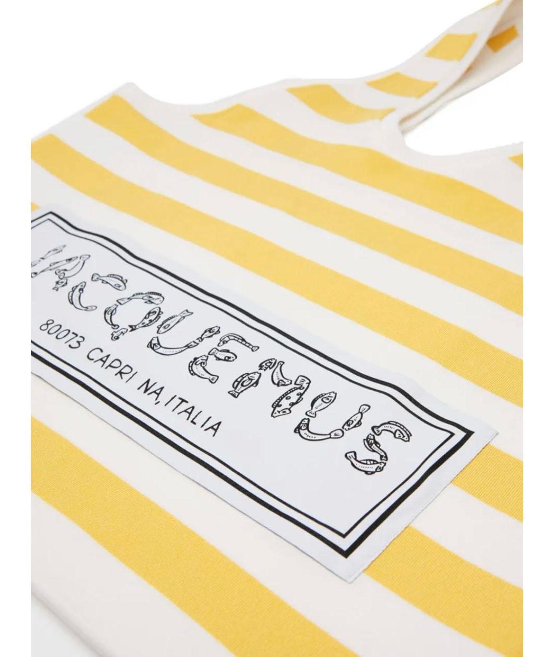 JACQUEMUS Желтая сумка тоут, фото 2