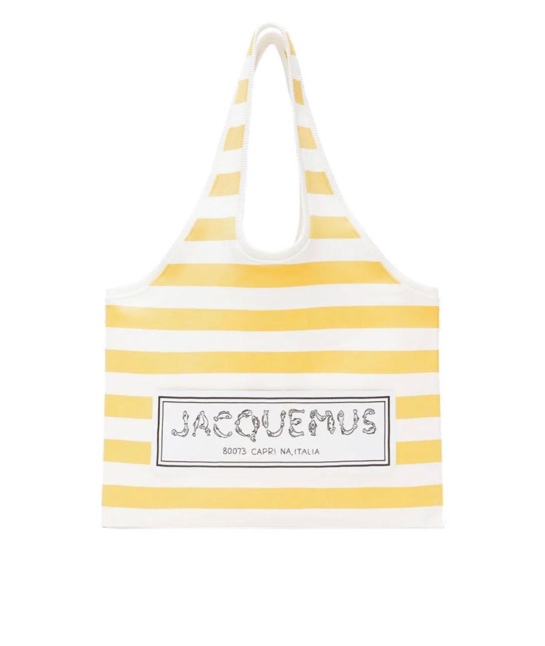 JACQUEMUS Желтая сумка тоут, фото 7