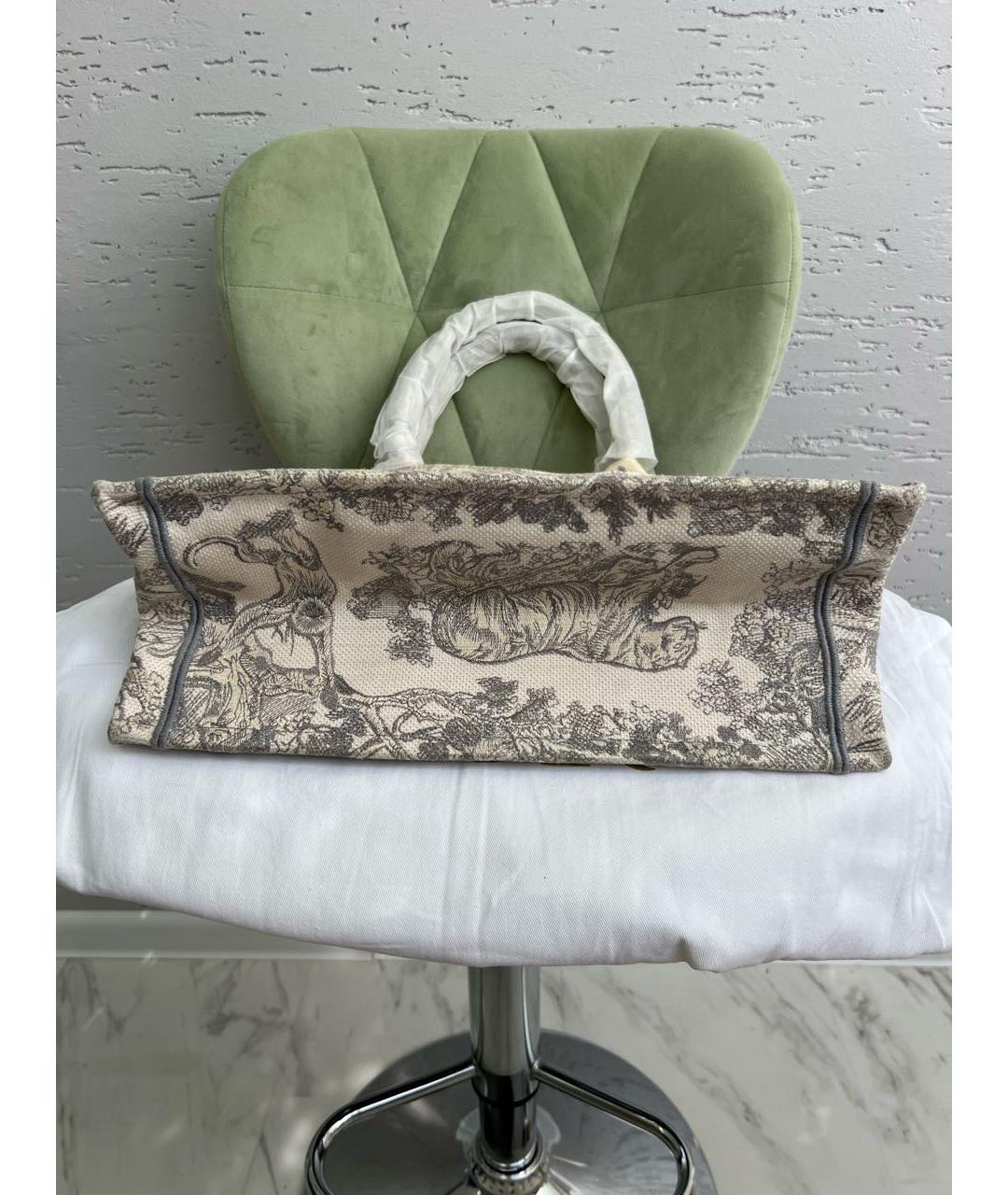 CHRISTIAN DIOR Серая сумка тоут, фото 4