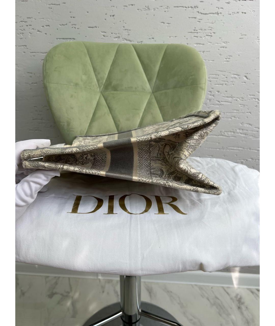CHRISTIAN DIOR Серая сумка тоут, фото 3
