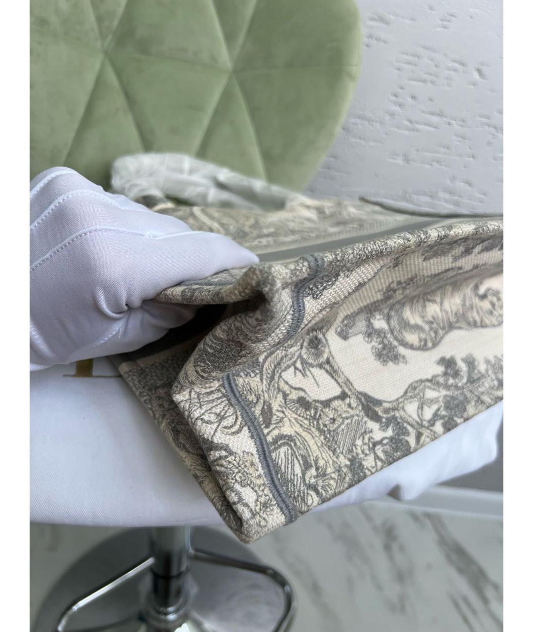 CHRISTIAN DIOR Серая сумка тоут, фото 5