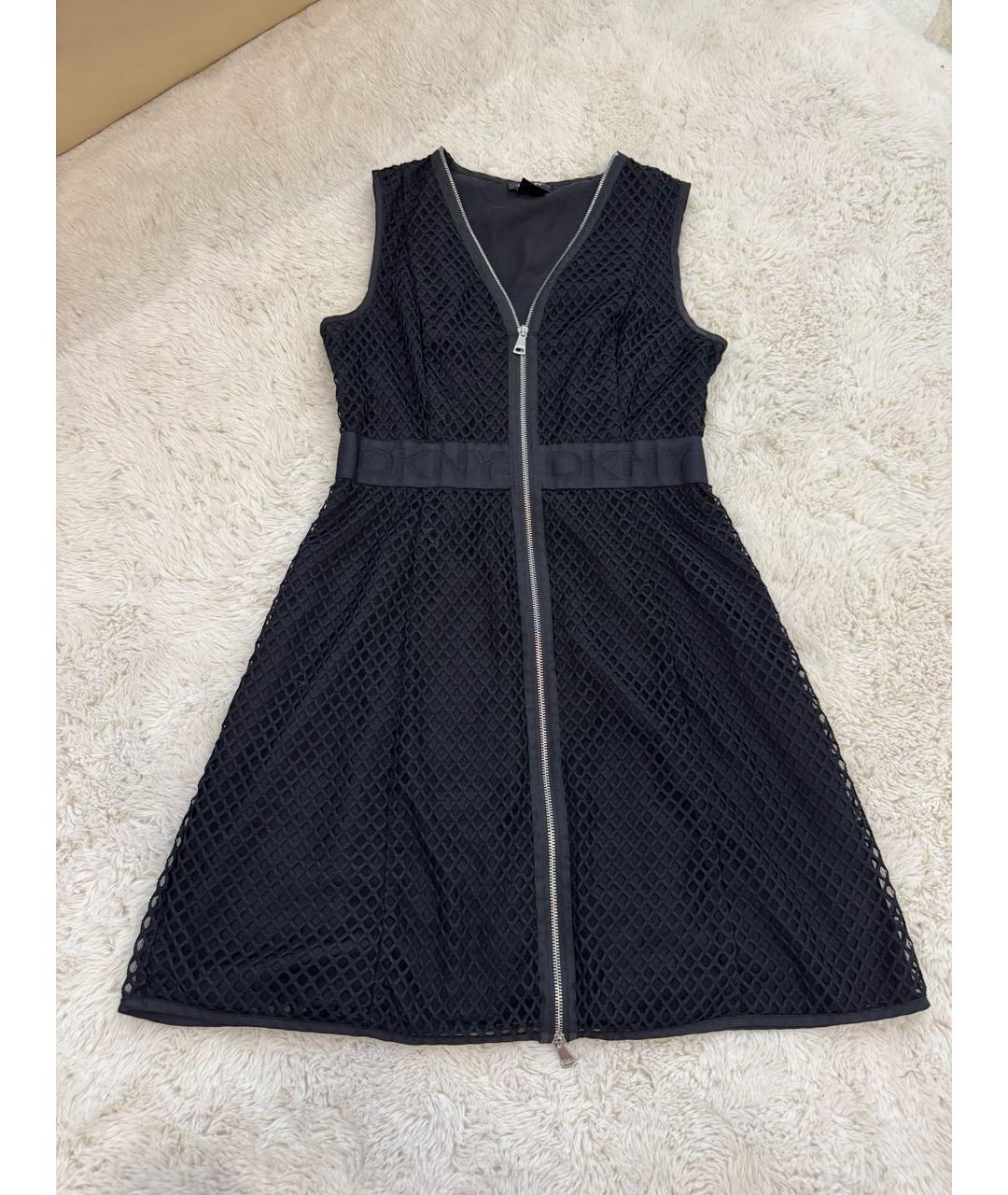 DKNY Черное полиэстеровое платье, фото 7