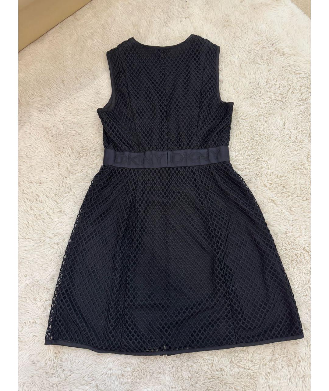DKNY Черное полиэстеровое платье, фото 2