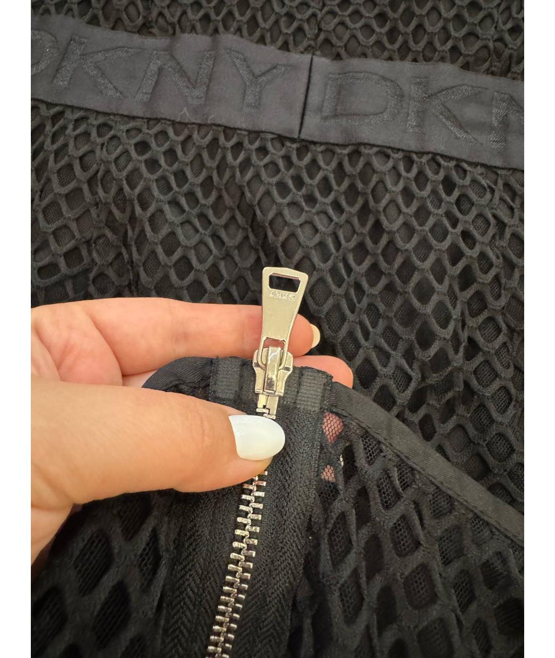 DKNY Черное полиэстеровое платье, фото 5