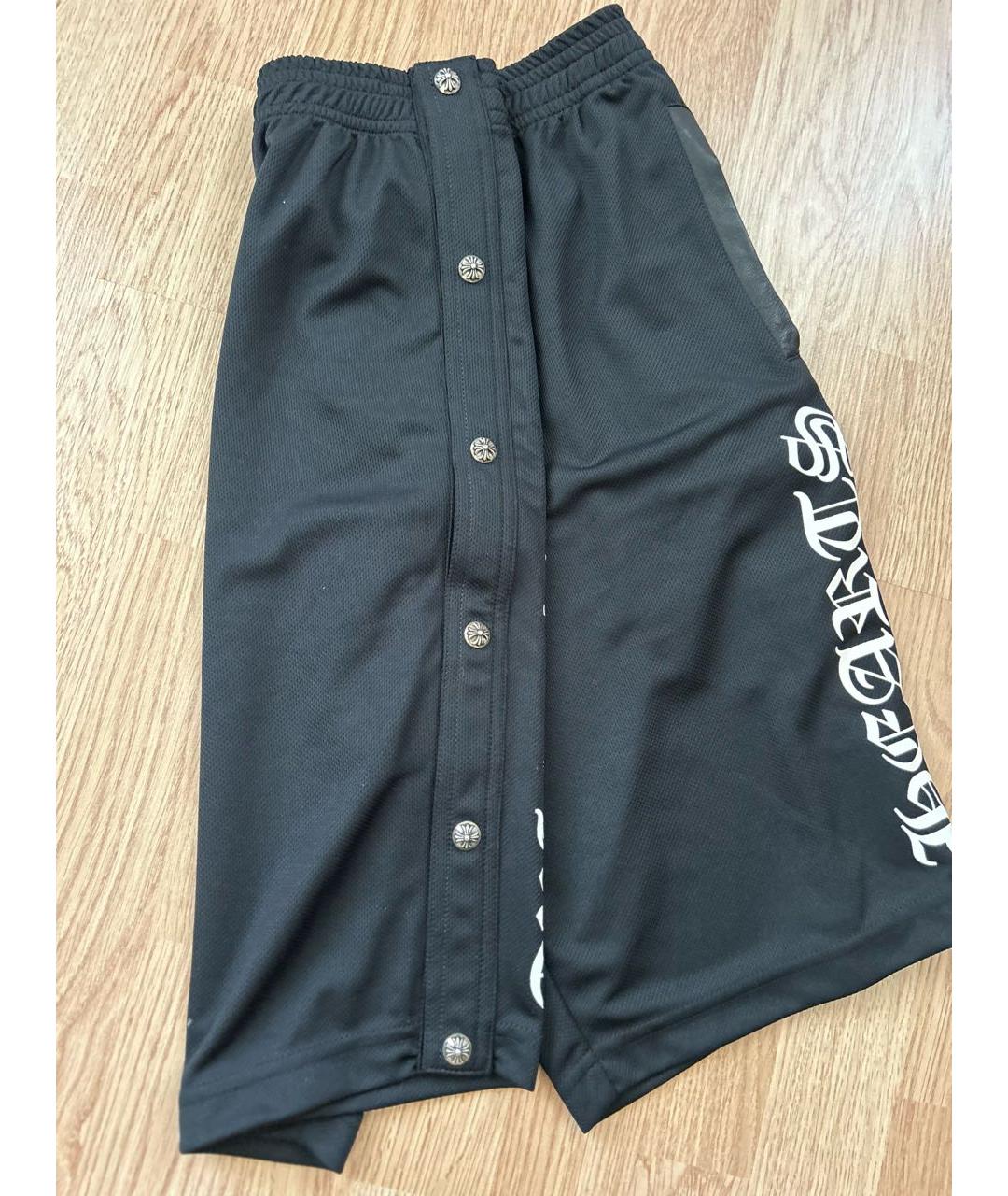 CHROME HEARTS Черные полиэстеровые шорты, фото 2
