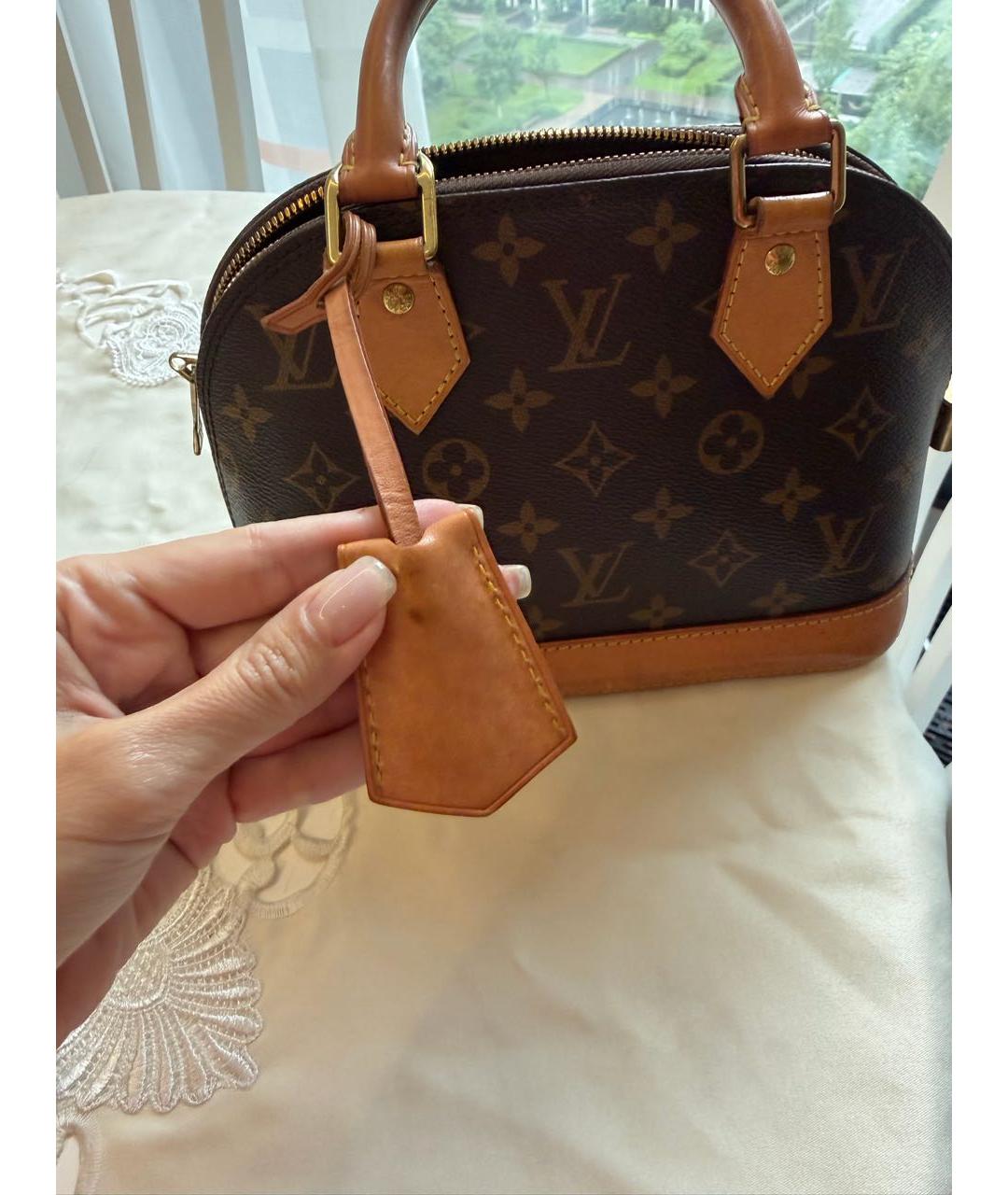 LOUIS VUITTON Коричневая сумка с короткими ручками, фото 2