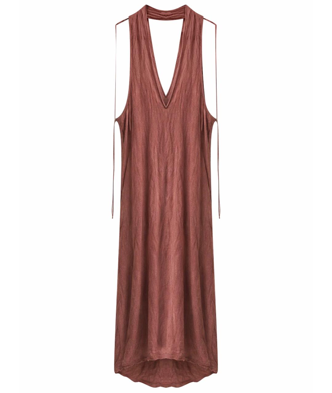 DIESEL Розовое хлопко-эластановое повседневное платье, фото 1