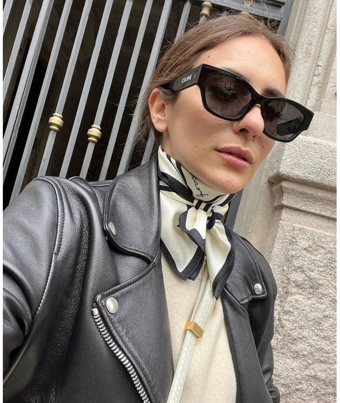 CELINE Черные пластиковые солнцезащитные очки, фото 6