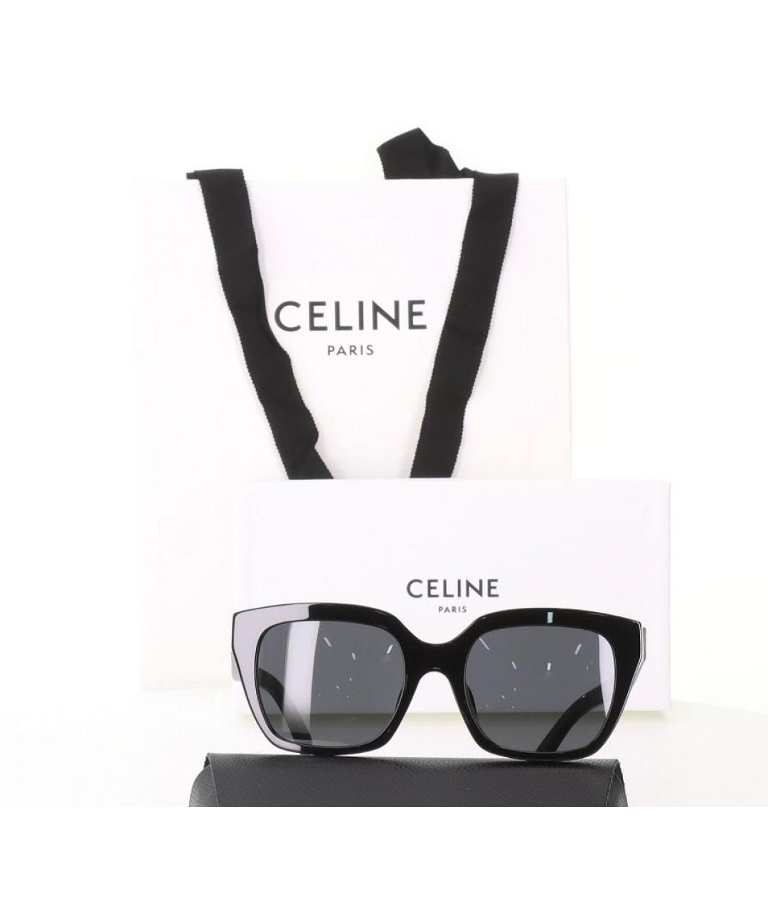 CELINE Черные пластиковые солнцезащитные очки, фото 5