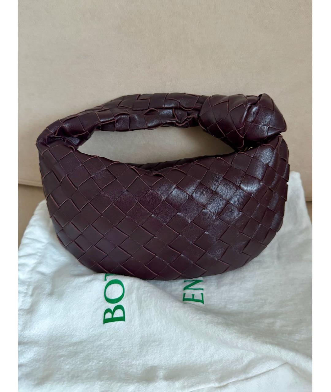 BOTTEGA VENETA Фиолетовая кожаная сумка с короткими ручками, фото 8