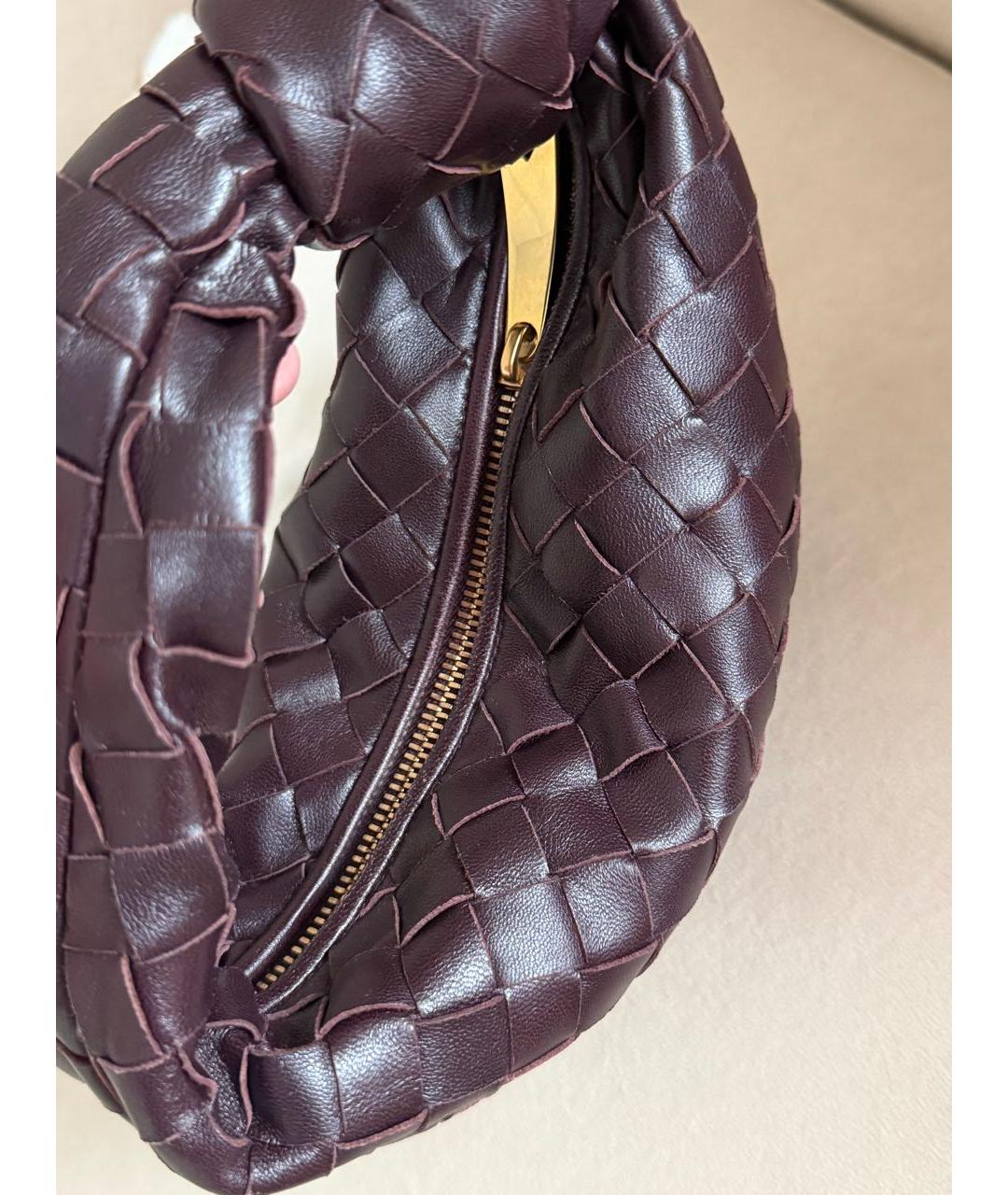 BOTTEGA VENETA Фиолетовая кожаная сумка с короткими ручками, фото 4
