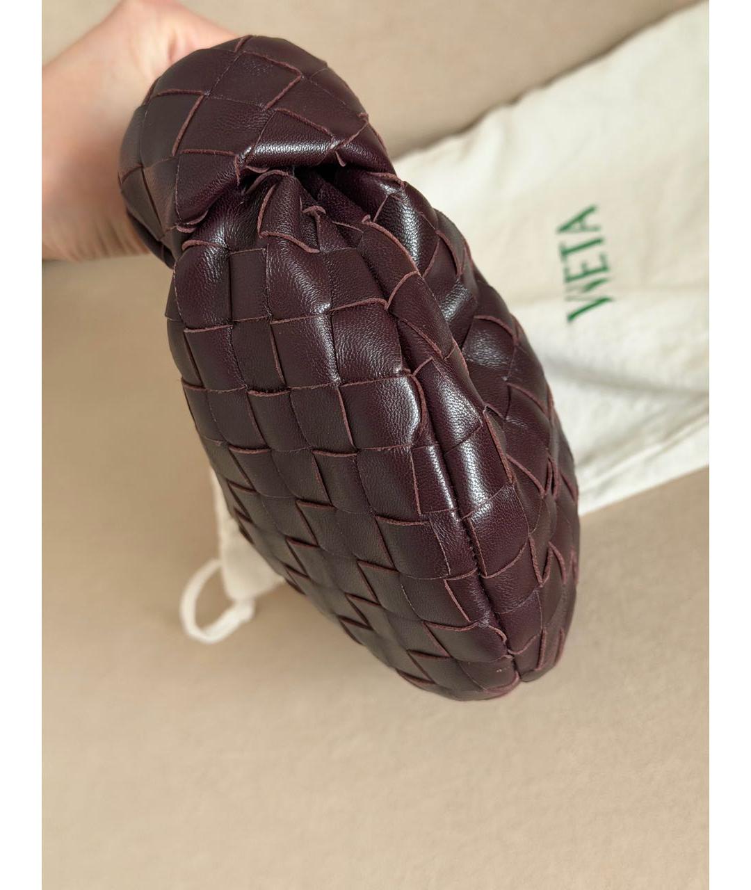BOTTEGA VENETA Фиолетовая кожаная сумка с короткими ручками, фото 5