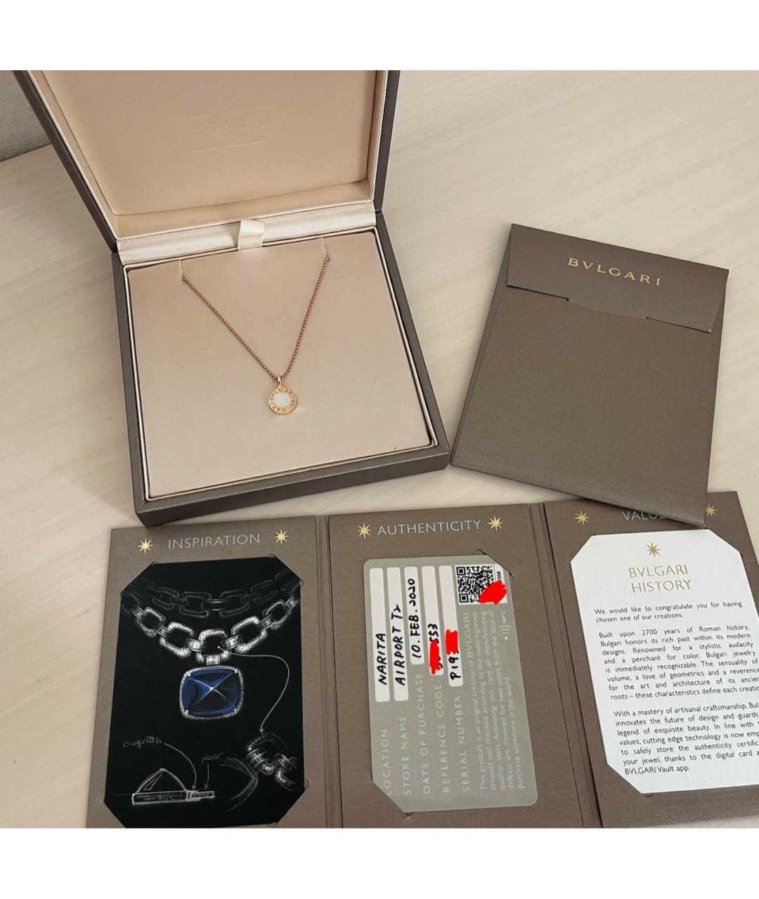 BVLGARI Золотая подвеска из розового золота, фото 2