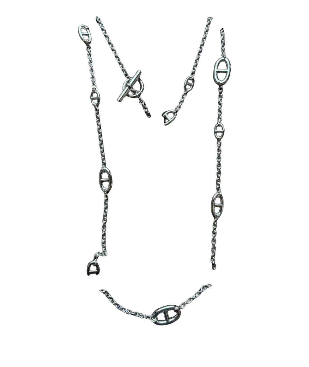 HERMES Серебряное серебряное колье, фото 1