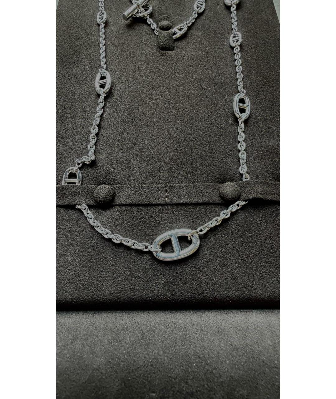 HERMES Серебряное серебряное колье, фото 4