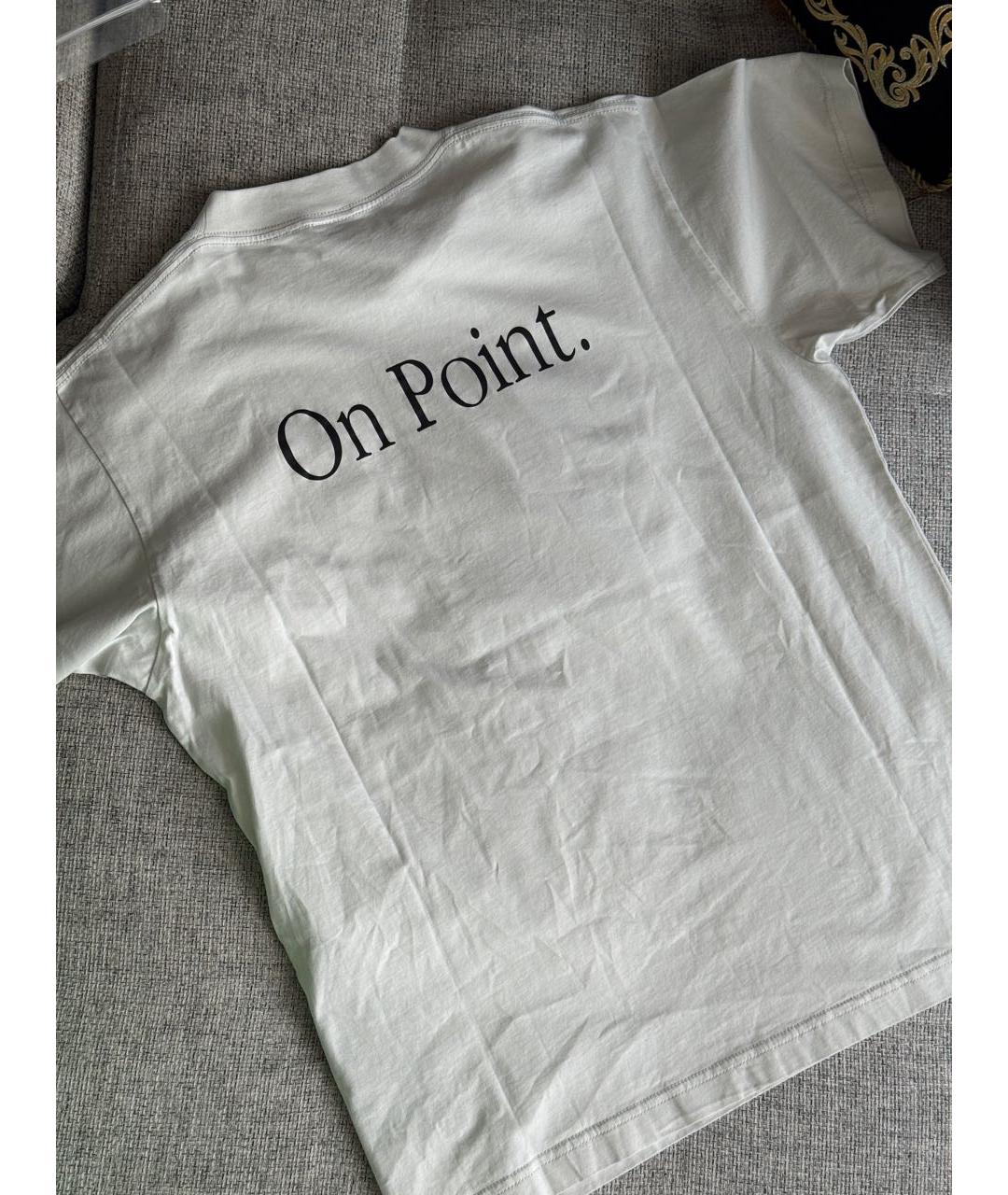 BALENCIAGA Белая хлопковая футболка, фото 8