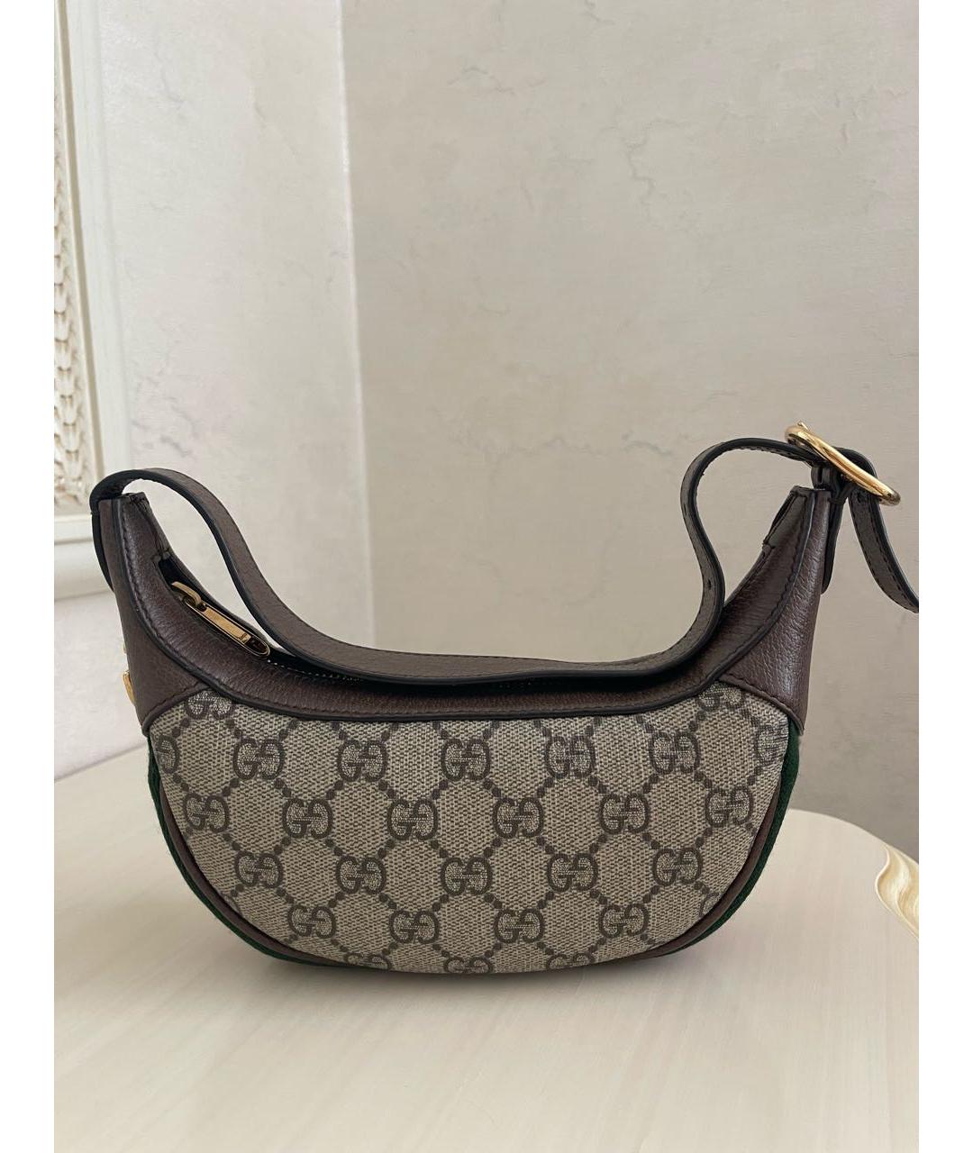 GUCCI Бежевая сумка с короткими ручками, фото 6