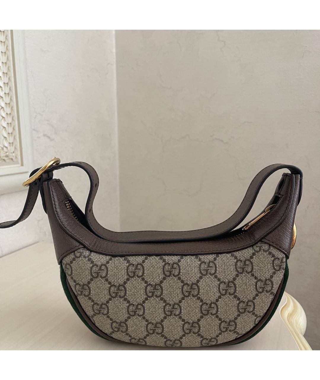 GUCCI Бежевая сумка с короткими ручками, фото 2