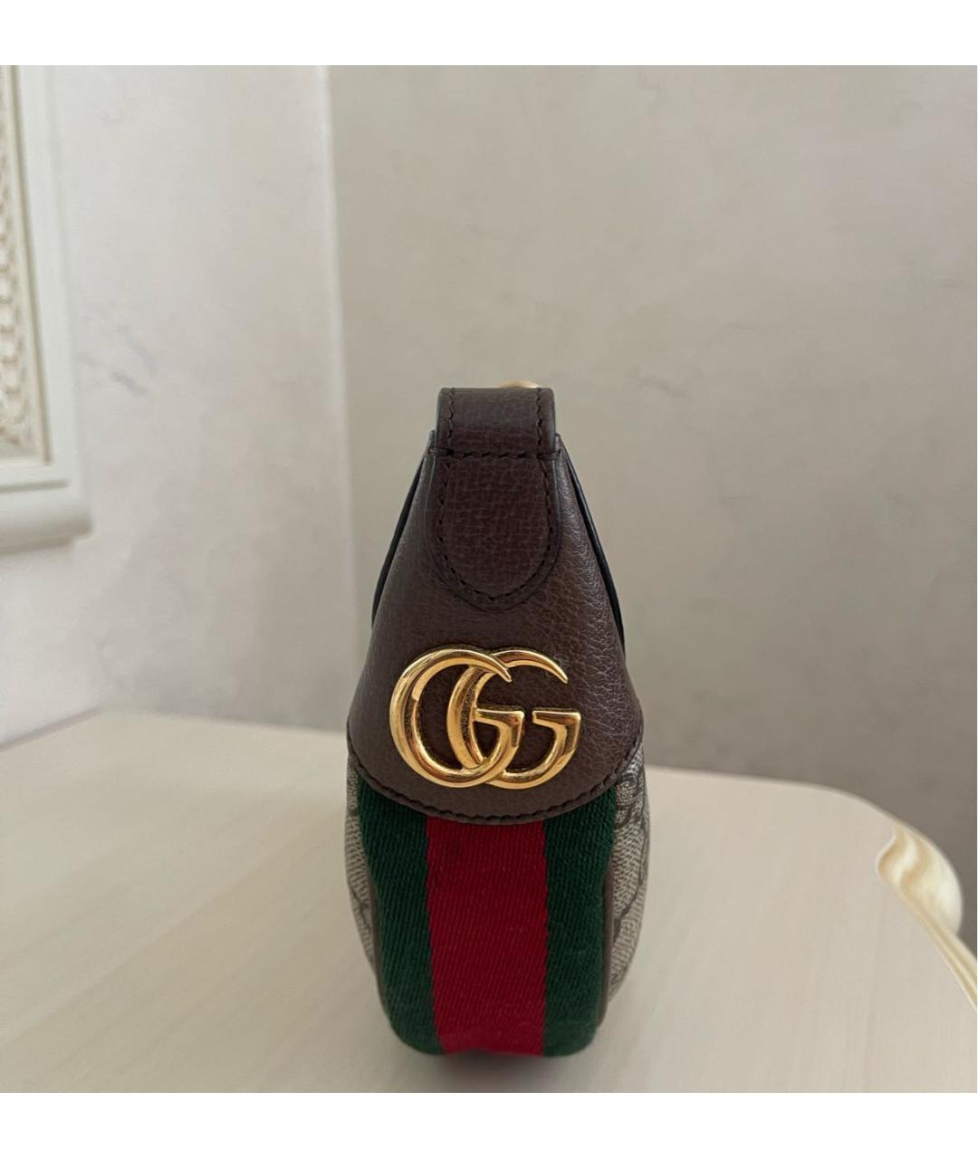 GUCCI Бежевая сумка с короткими ручками, фото 4