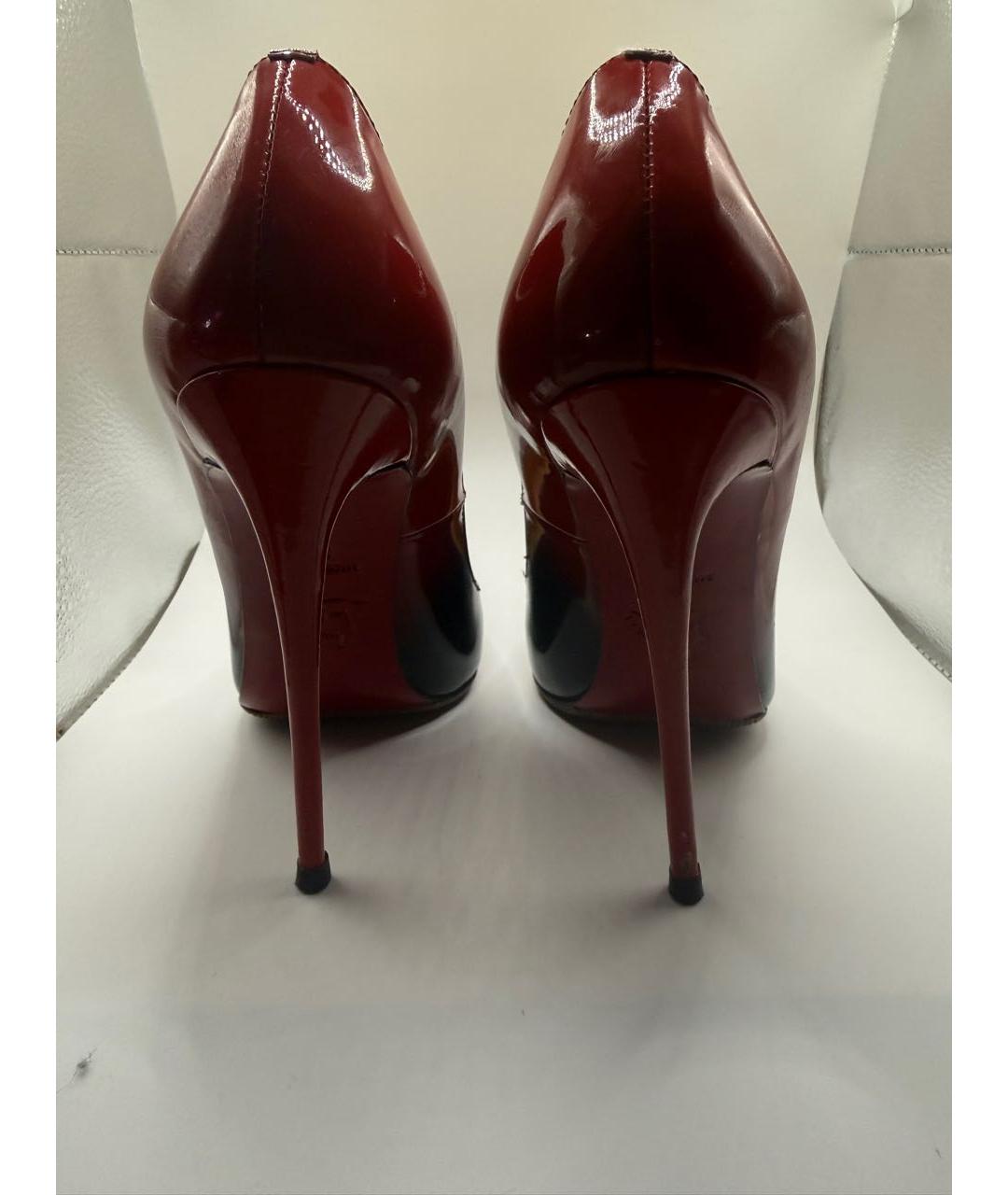 CHRISTIAN LOUBOUTIN Красные туфли из лакированной кожи, фото 4