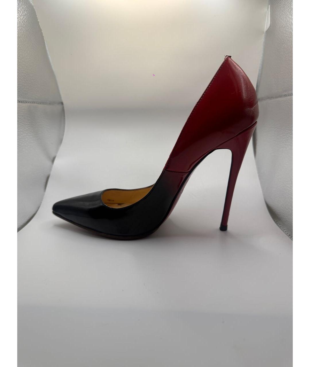 CHRISTIAN LOUBOUTIN Красные туфли из лакированной кожи, фото 9