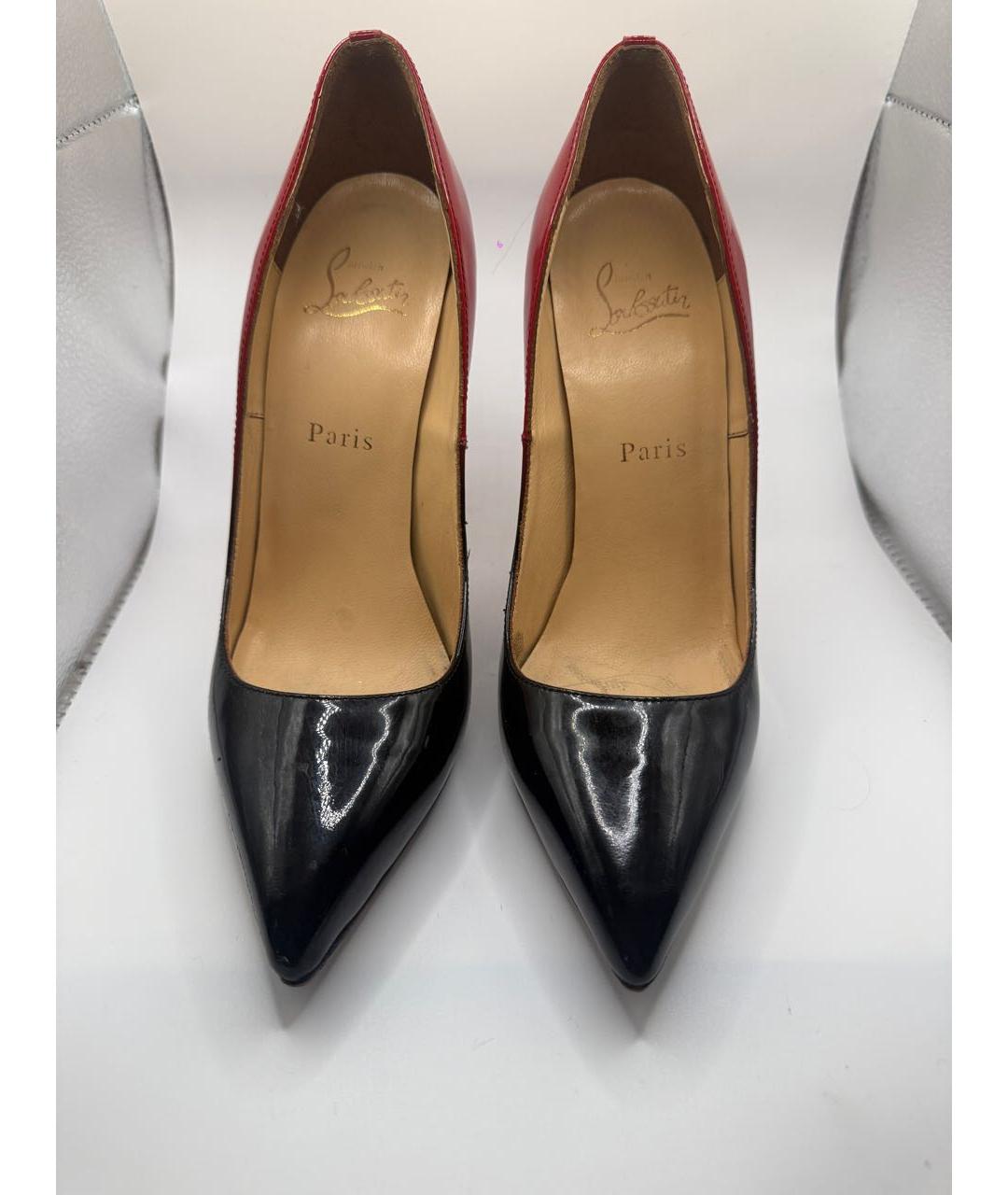 CHRISTIAN LOUBOUTIN Красные туфли из лакированной кожи, фото 2
