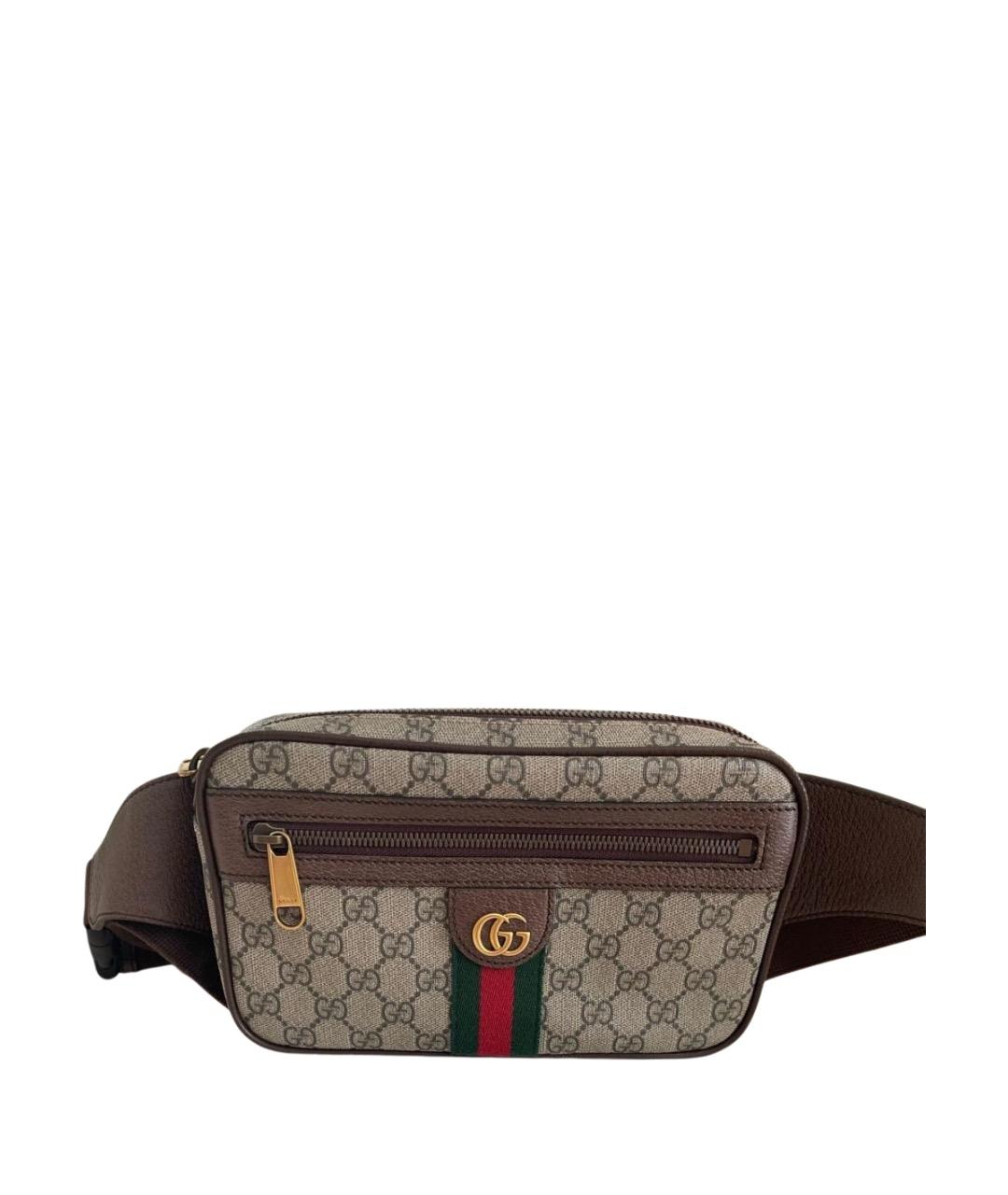 GUCCI Бежевая поясная сумка, фото 1