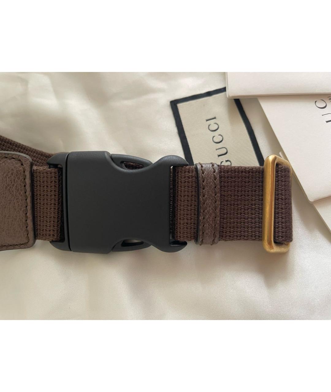 GUCCI Бежевая поясная сумка, фото 4