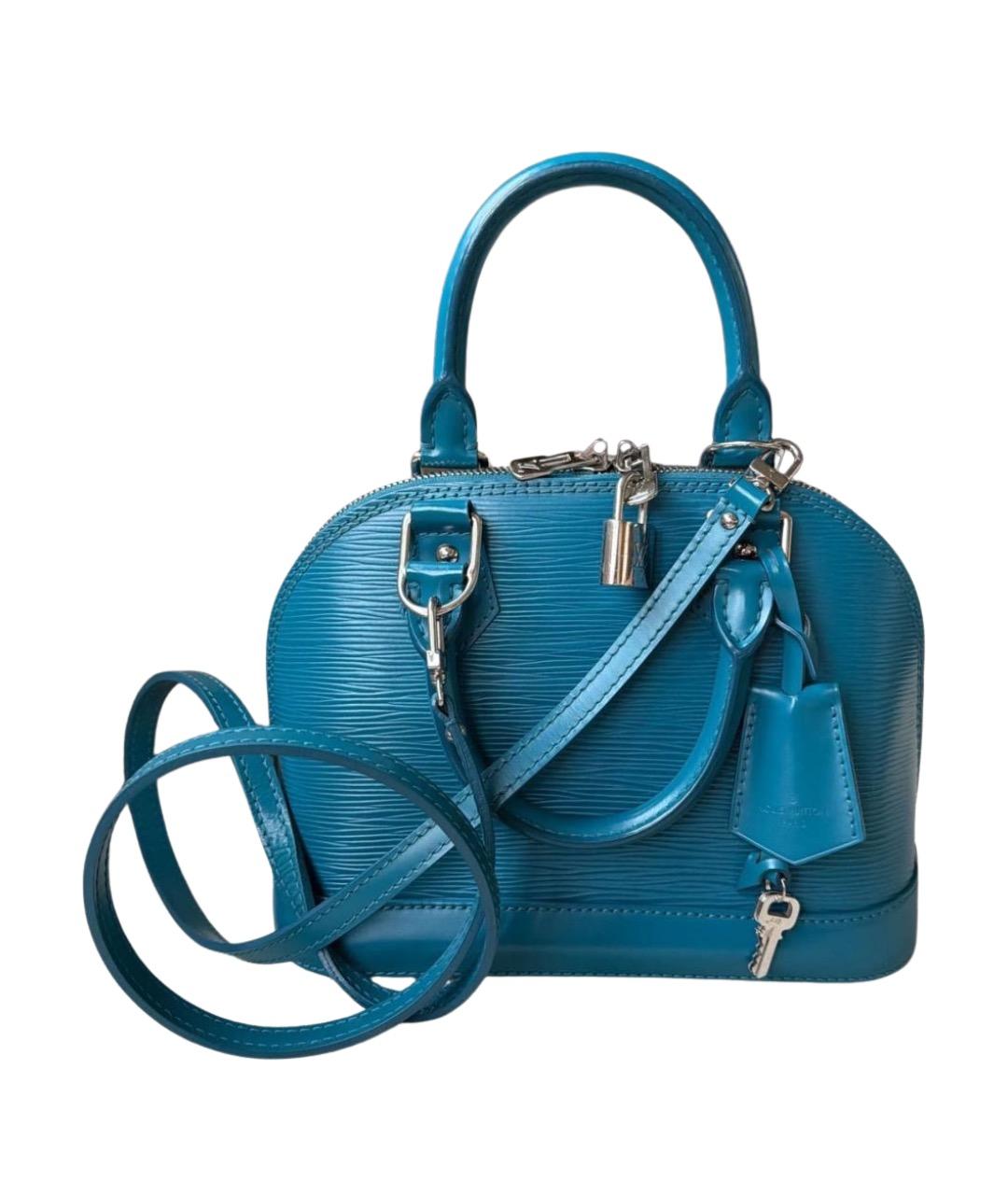 LOUIS VUITTON Бирюзовая кожаная сумка через плечо, фото 1