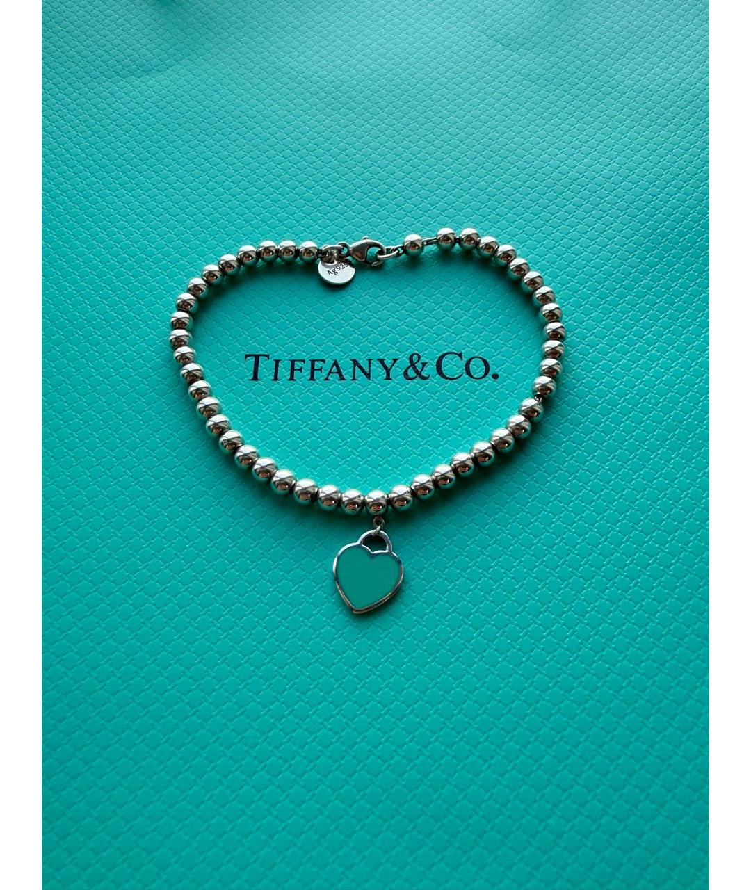 TIFFANY&CO Бирюзовый серебряный браслет, фото 3