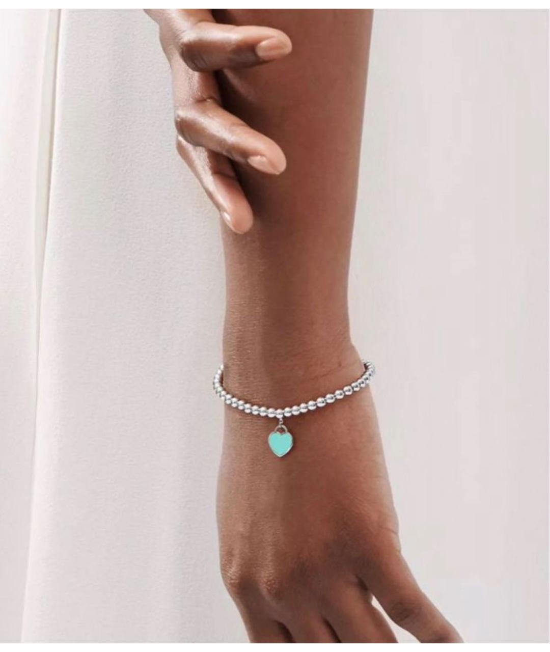 TIFFANY&CO Бирюзовый серебряный браслет, фото 2