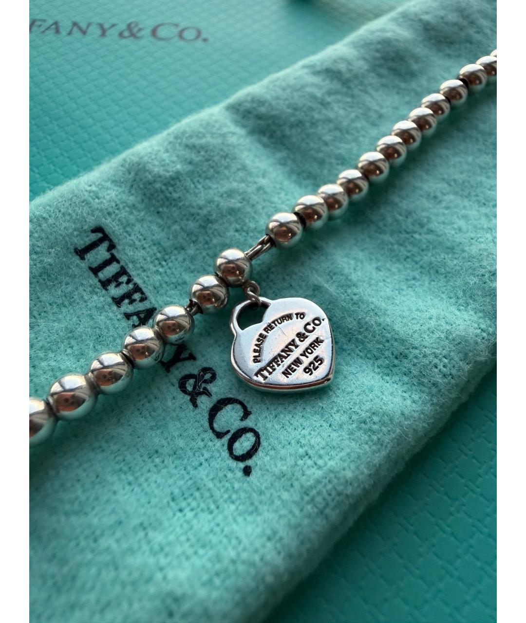 TIFFANY&CO Бирюзовый серебряный браслет, фото 4