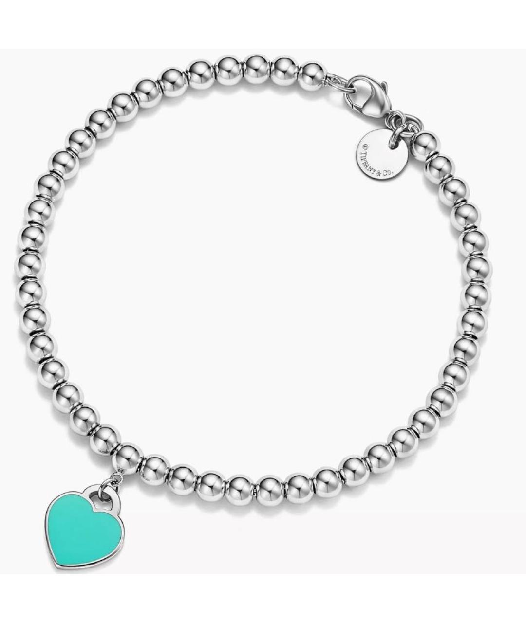 TIFFANY&CO Бирюзовый серебряный браслет, фото 9
