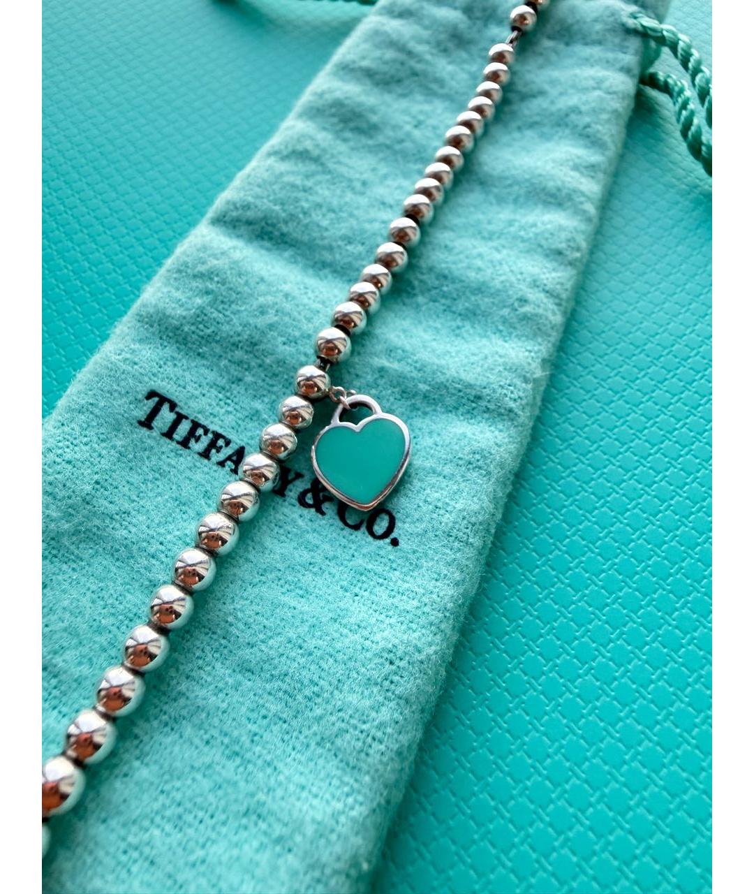 TIFFANY&CO Бирюзовый серебряный браслет, фото 5