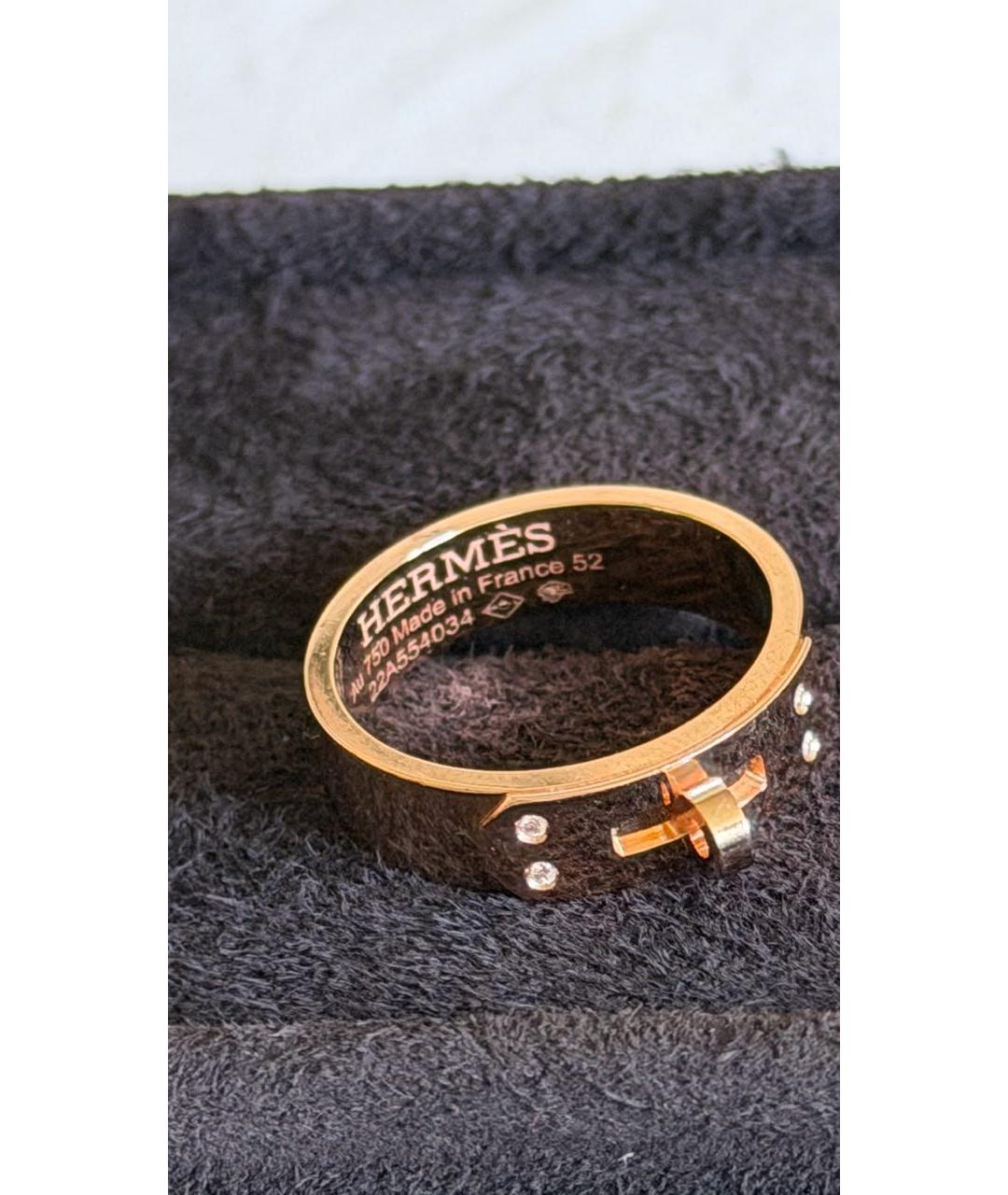 HERMES Золотое кольцо из желтого золота, фото 6