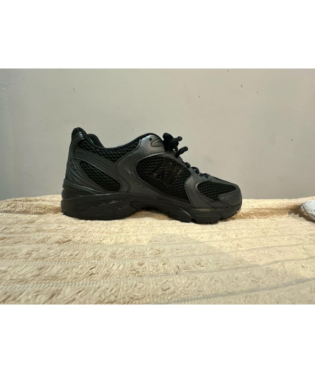NEW BALANCE Черные низкие кроссовки / кеды из искусственной кожи, фото 7