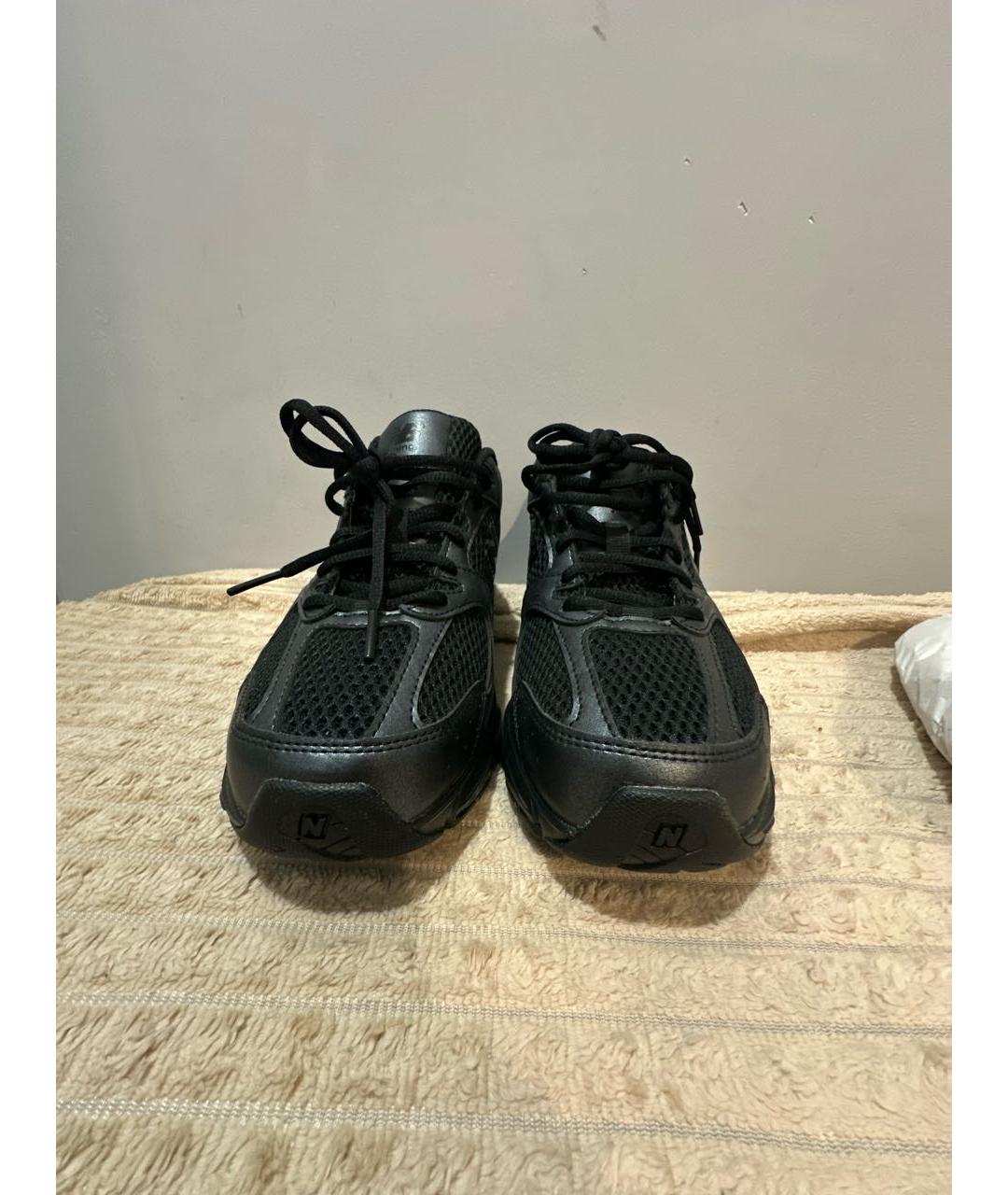 NEW BALANCE Черные низкие кроссовки / кеды из искусственной кожи, фото 2