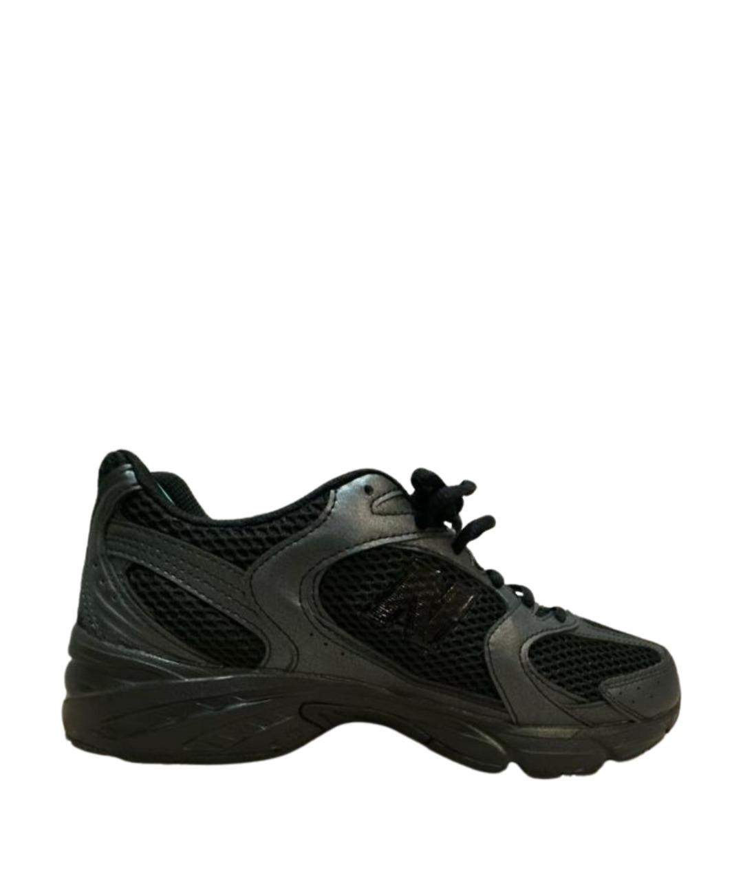 NEW BALANCE Черные низкие кроссовки / кеды из искусственной кожи, фото 1