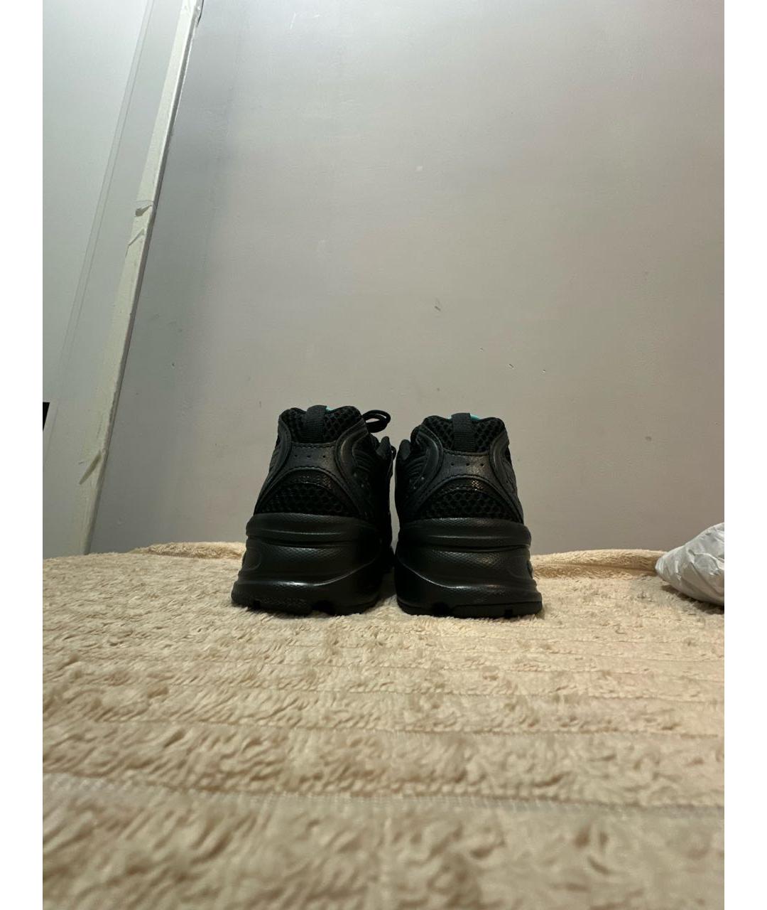 NEW BALANCE Черные низкие кроссовки / кеды из искусственной кожи, фото 3