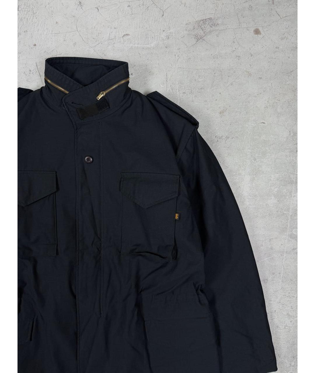 ALPHA INDUSTRIES Темно-синяя хлопковая куртка, фото 4