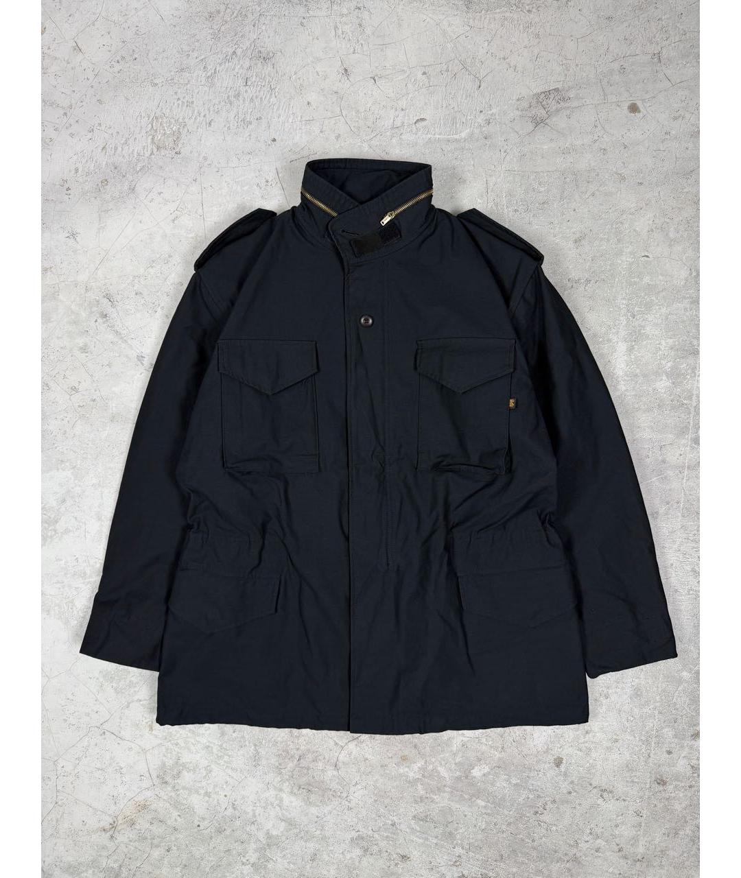 ALPHA INDUSTRIES Темно-синяя хлопковая куртка, фото 9