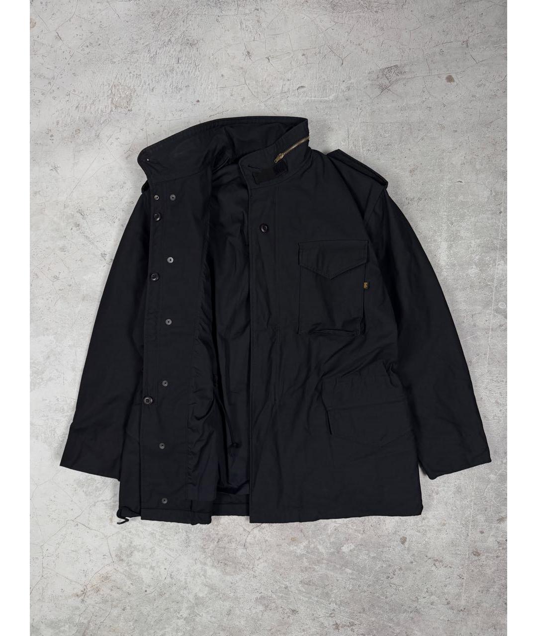 ALPHA INDUSTRIES Темно-синяя хлопковая куртка, фото 3