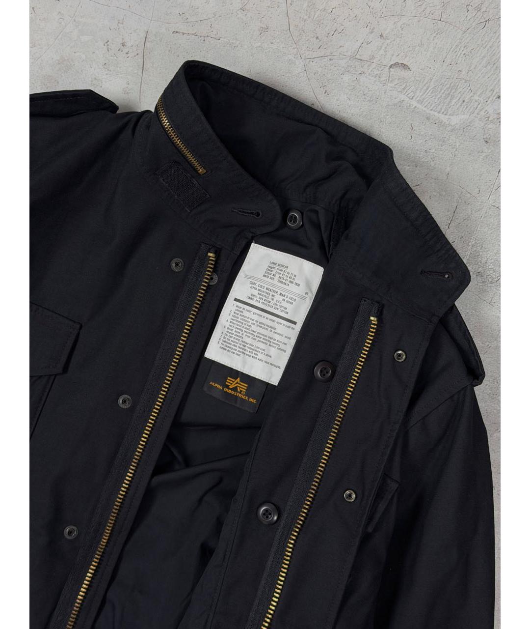 ALPHA INDUSTRIES Темно-синяя хлопковая куртка, фото 6