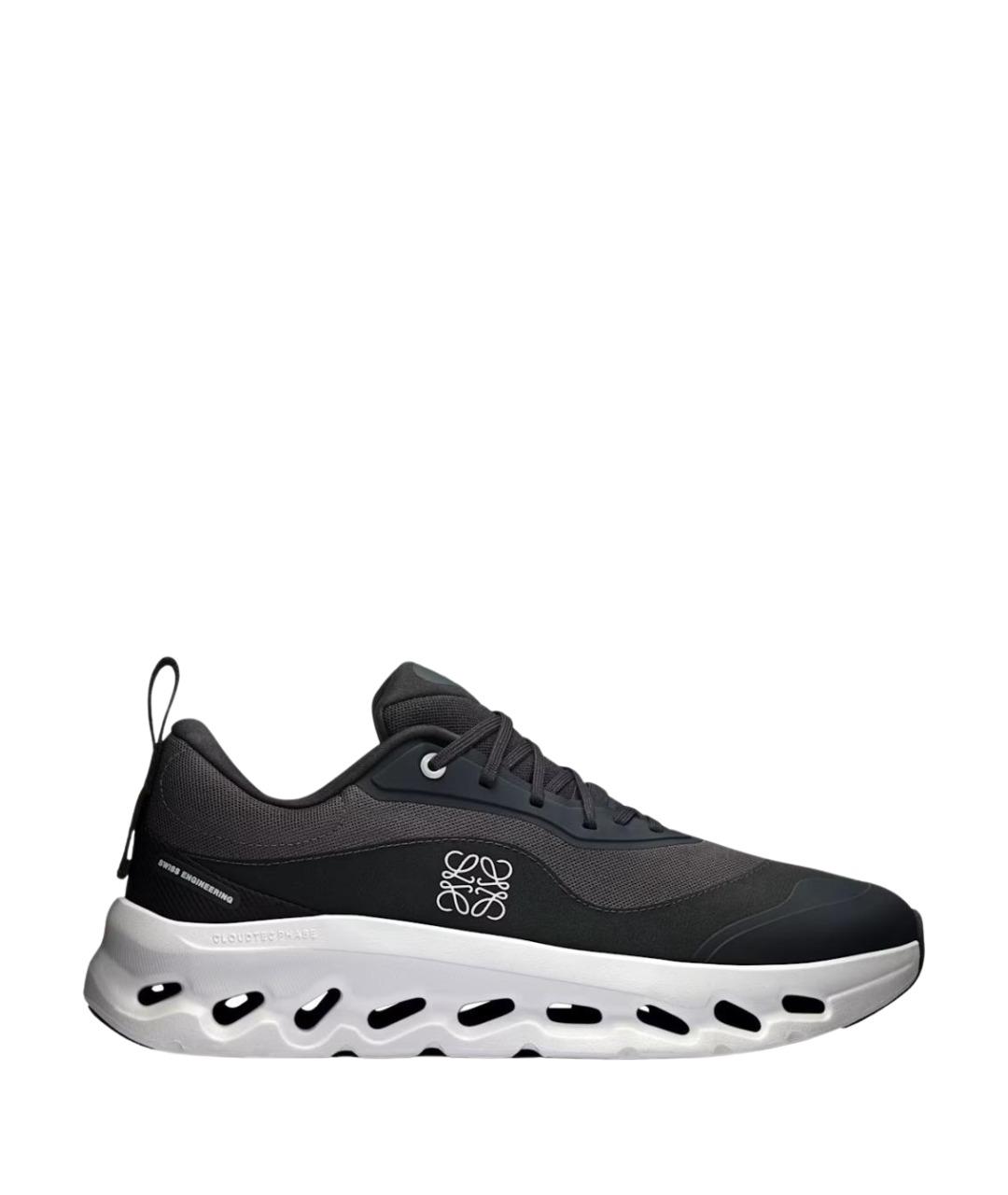 LOEWE Черные синтетические низкие кроссовки / кеды, фото 1