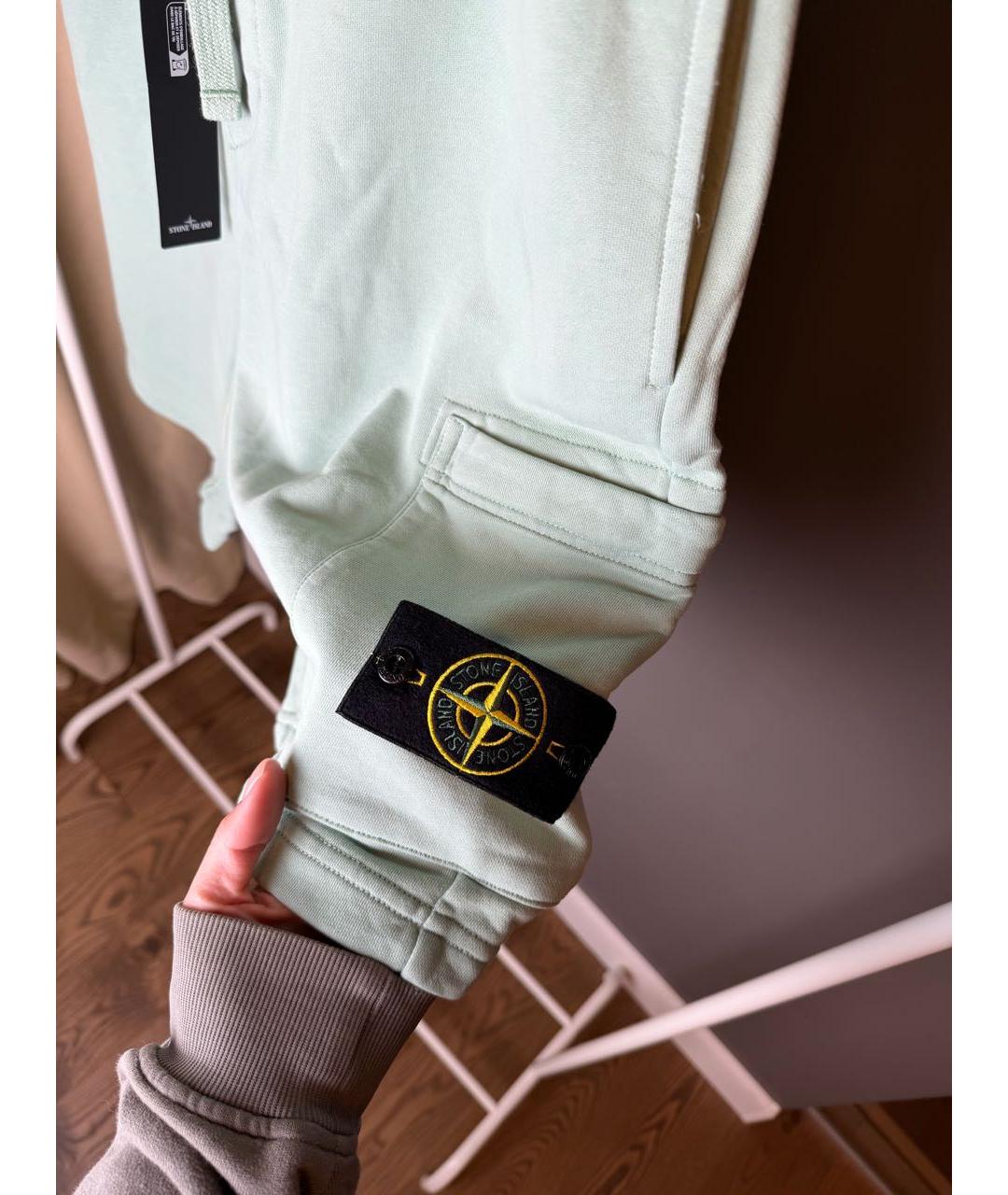 STONE ISLAND Хлопковые повседневные брюки, фото 4