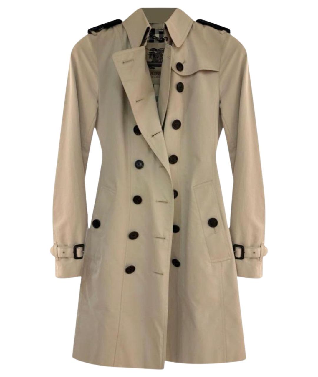 BURBERRY Серое хлопковое пальто, фото 1