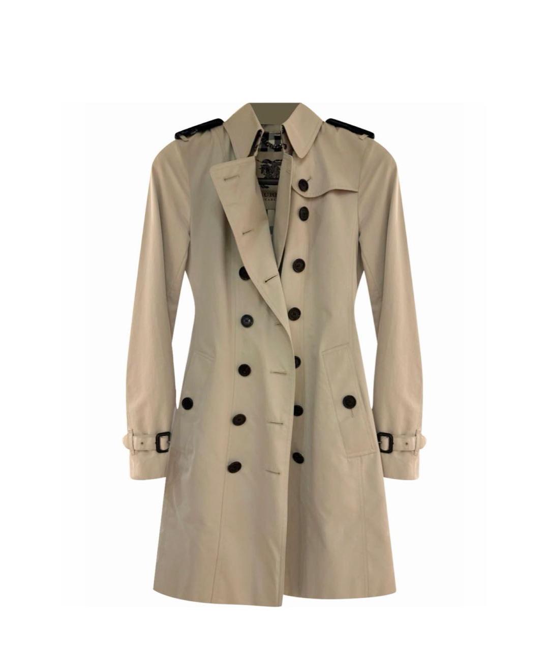BURBERRY Серое хлопковое пальто, фото 5