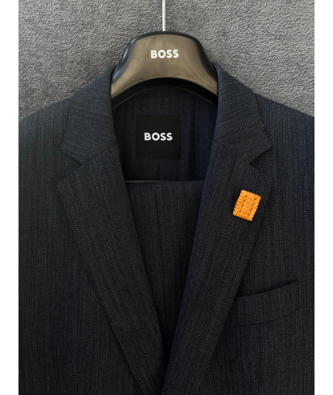 HUGO BOSS Темно-синий классический костюм, фото 3
