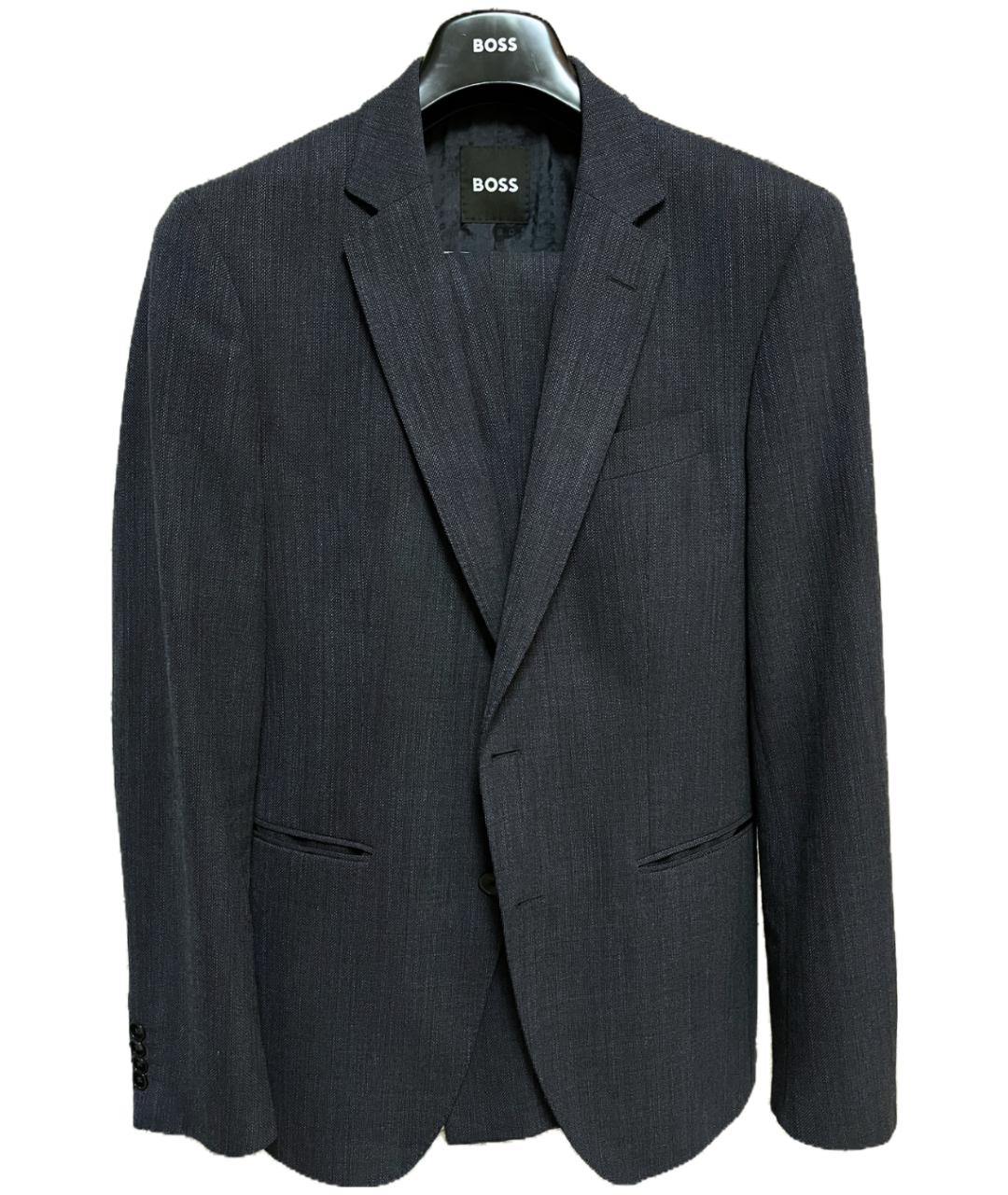 HUGO BOSS Темно-синий классический костюм, фото 8